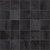 Плитка Laparet Metallica мозаичный чёрный декор (25х25)